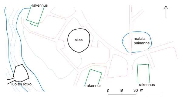 Patolan patterin pohjapiirros